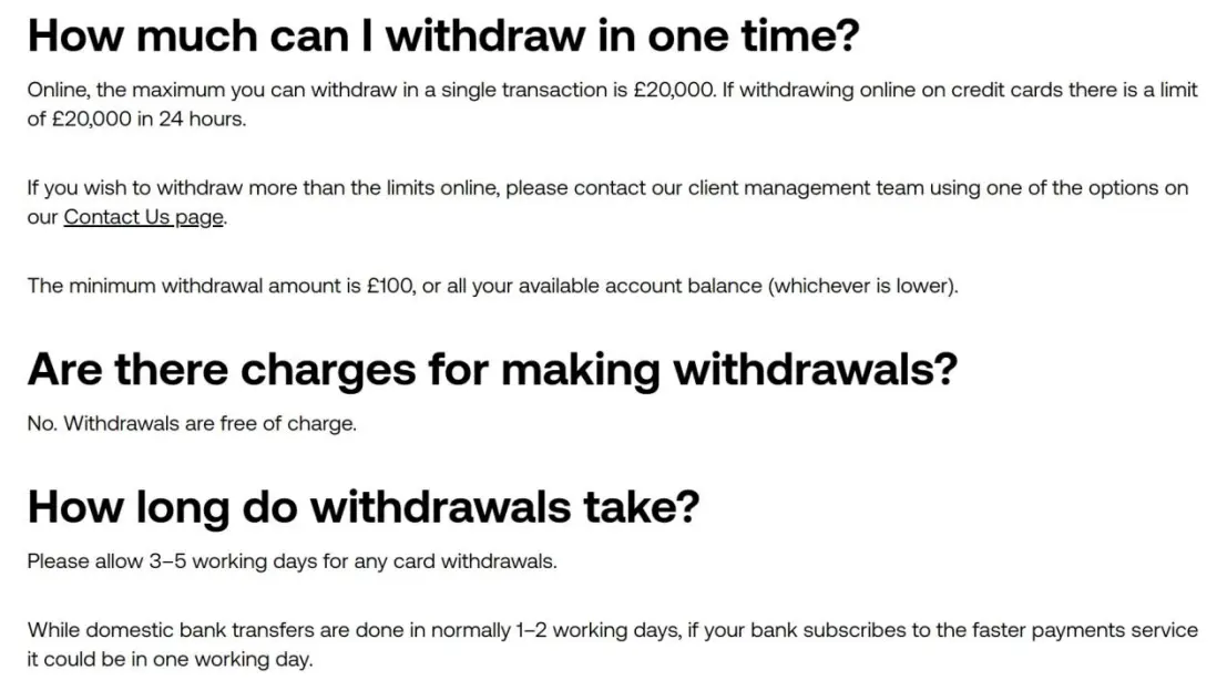 Deposit & Withdrawal Deposit & Withdrawal