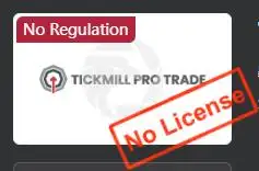 TickMill Pro Trade เป็นถูกต้องหรือไม่?