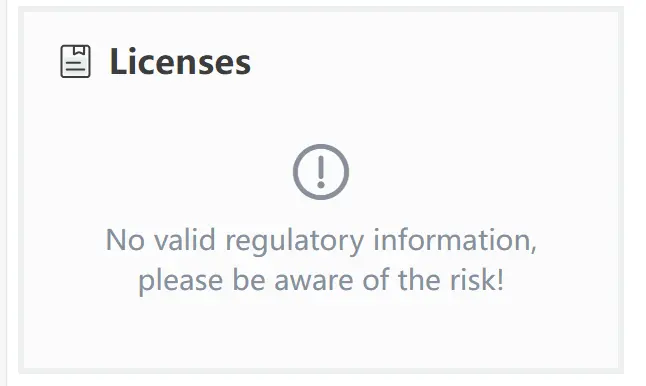No license
