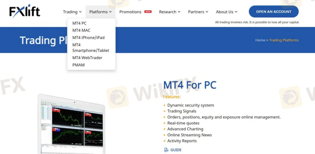 Trading Platform Available