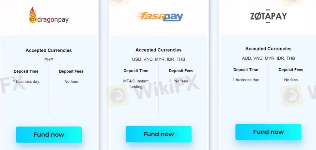Deposit & Withdrawal Deposit & Withdrawal
