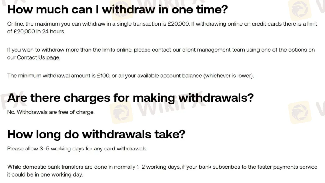 Deposit & Withdrawal