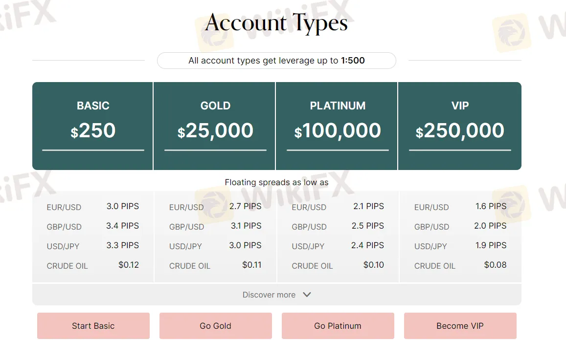 Online support can be also available if you click the chat button on the right side of this broker's homepage. account-type