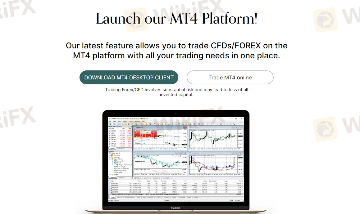 Online support can be also available if you click the chat button on the right side of this broker's homepage. trading-platform
