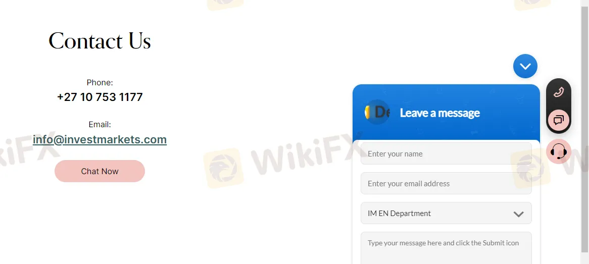Online support can be also available if you click the chat button on the right side of this broker's homepage. customer-support
