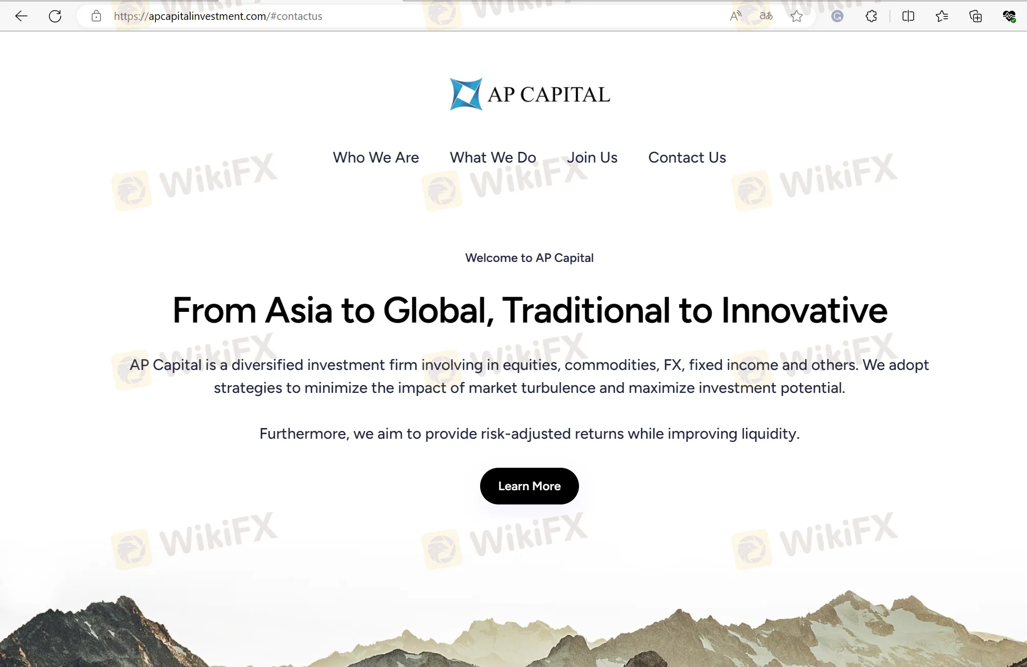 AP CAPITAL's home page