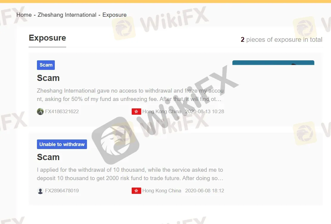 User Exposure on WikiFX User Exposure on WikiFX