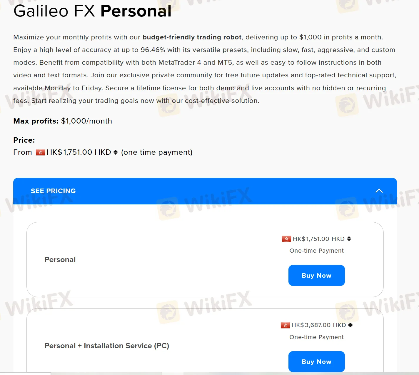 Galileo FX Personal