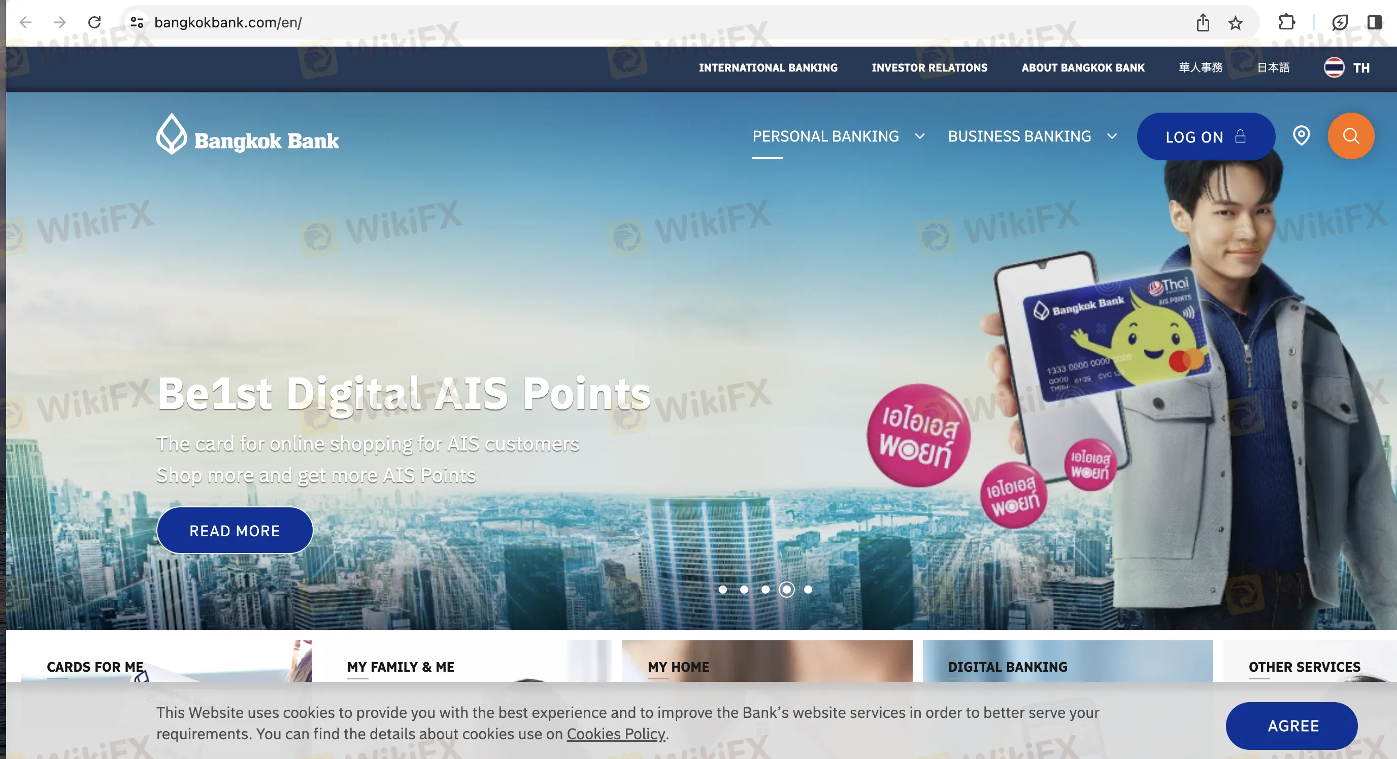 Bangkok Bank's home page