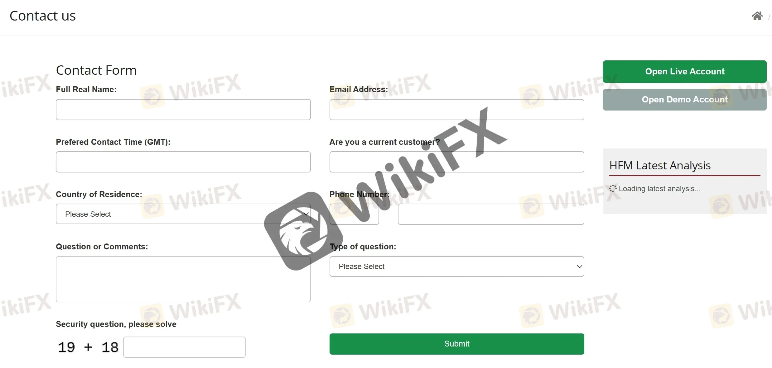 contact form contact form