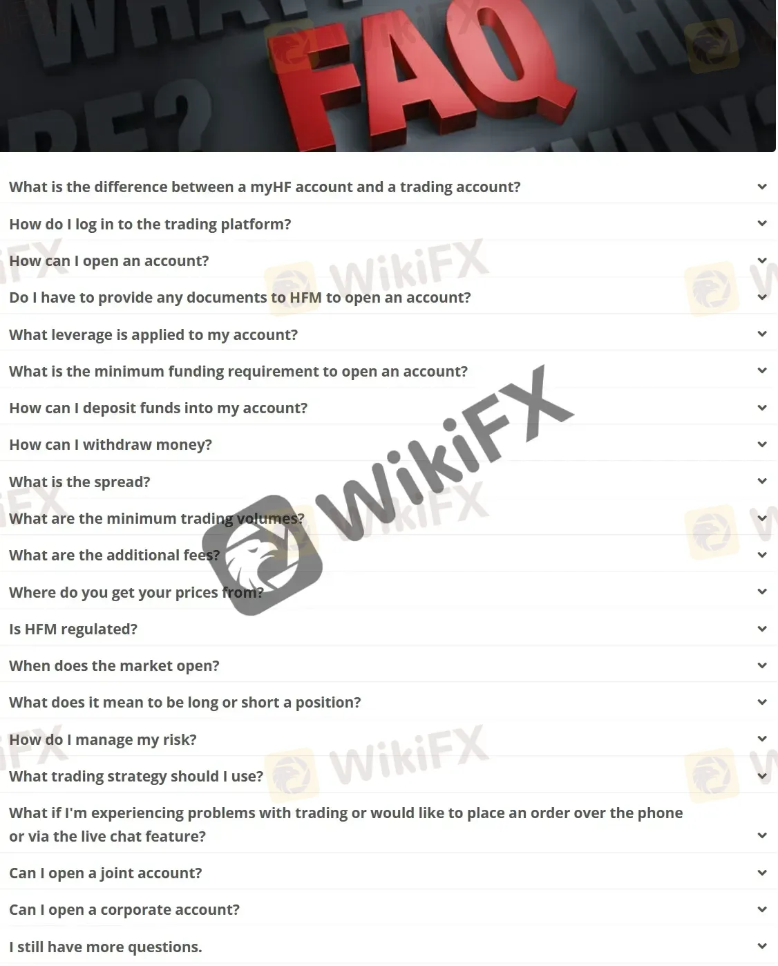 FAQ page FAQ page