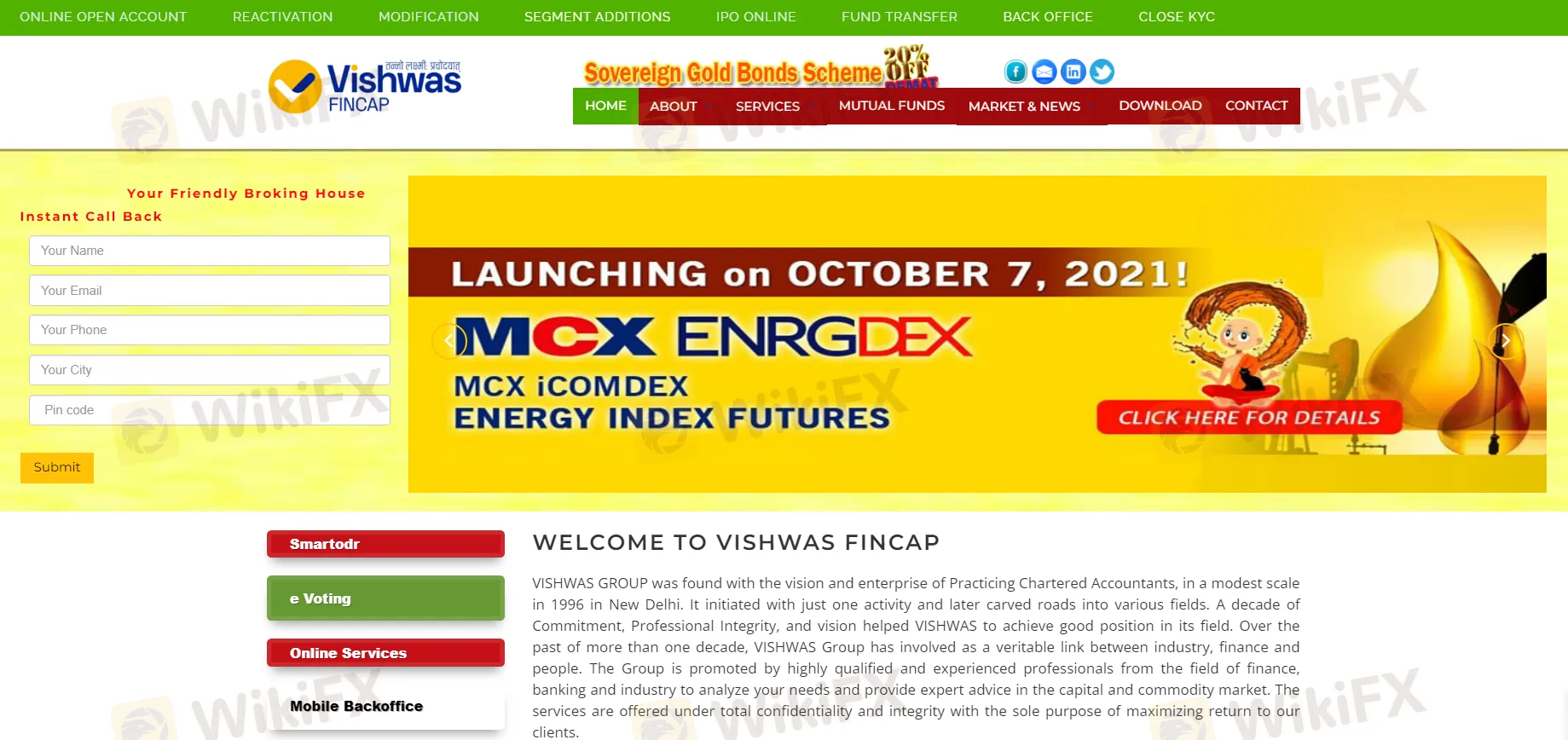 Overview of Vishwas Fincap Overview of Vishwas Fincap