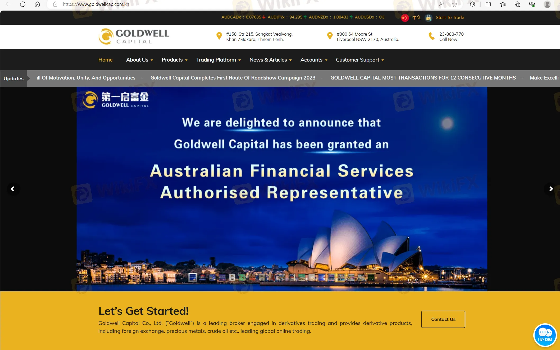 GOLDWELL CAPITAL's home page