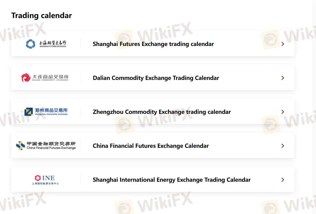 Trading Calendar