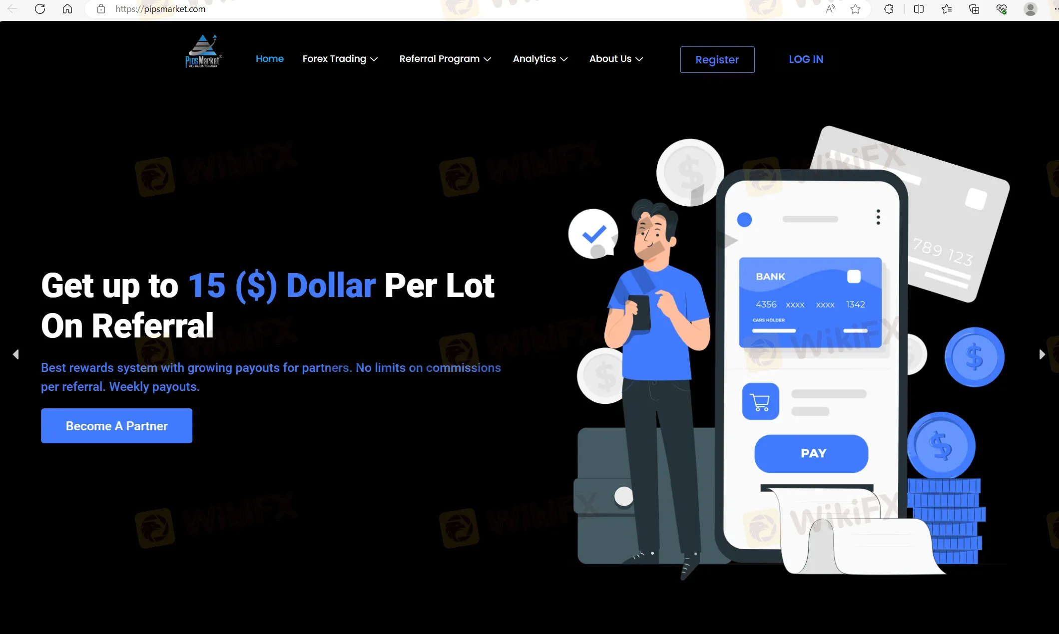 PipsForex's home page PipsForex's home page
