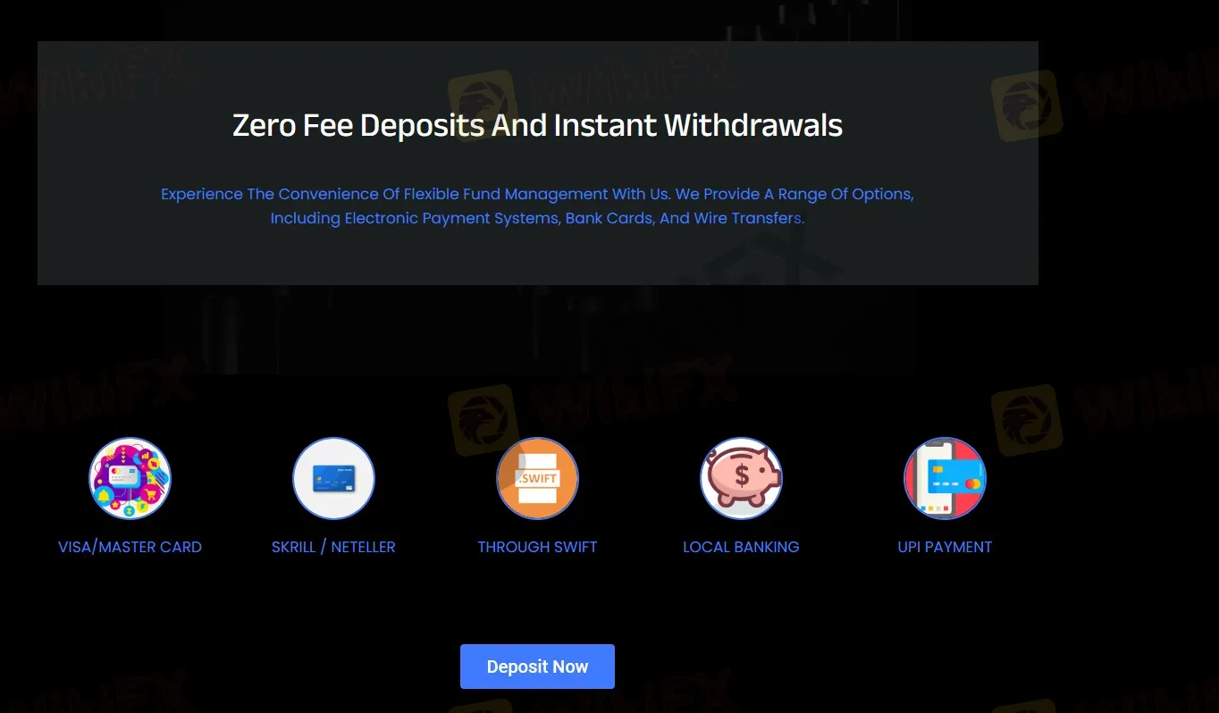 Deposits & Withdrawals