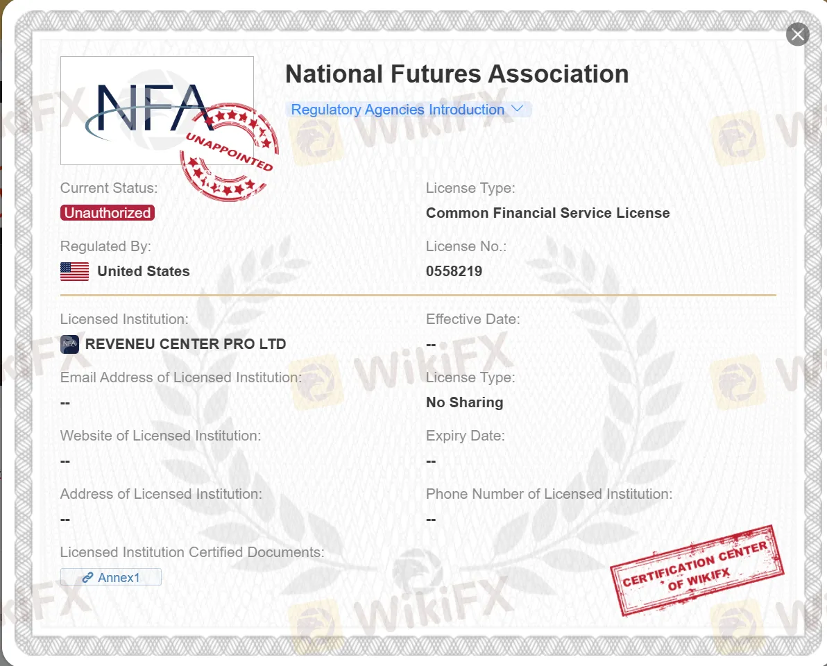 unauthorized NFA license