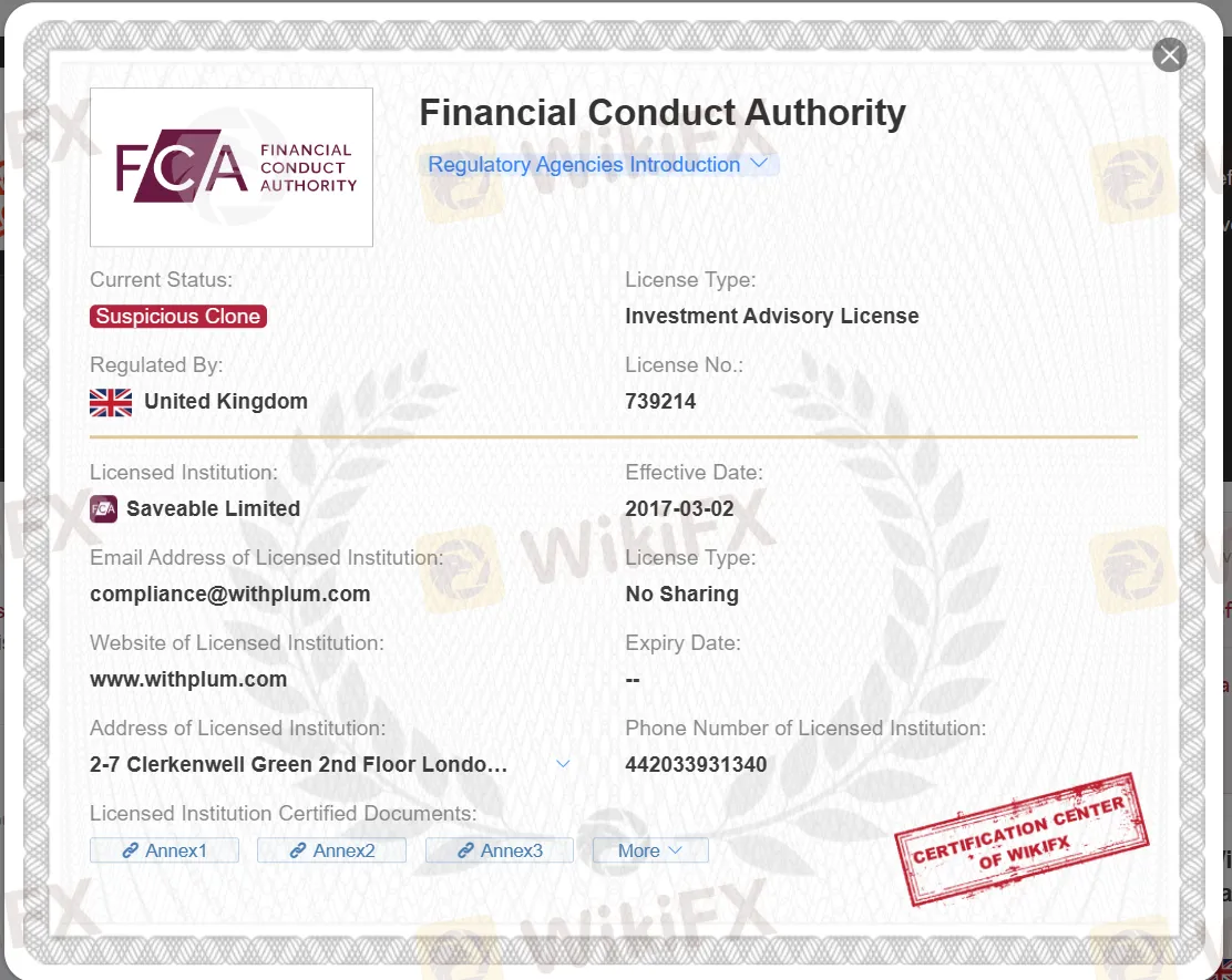 suspicious clone FCA license