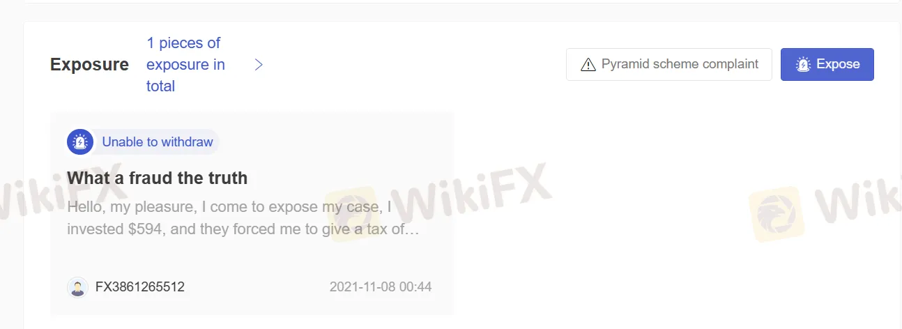 User Exposure on WikiFX