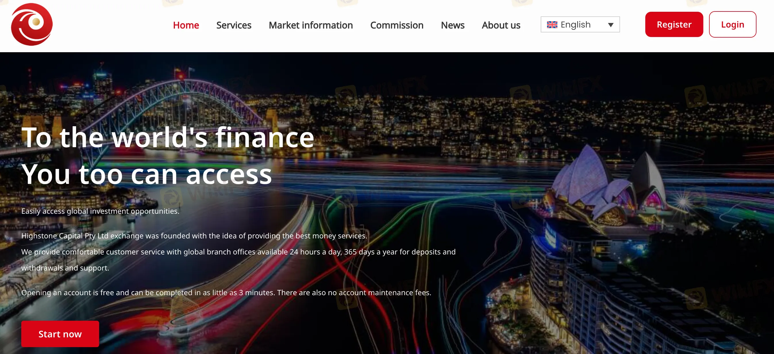 Highstone Capital's homepage