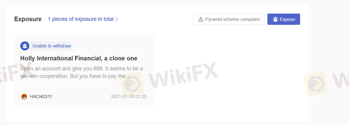 User Exposure on WikiFX