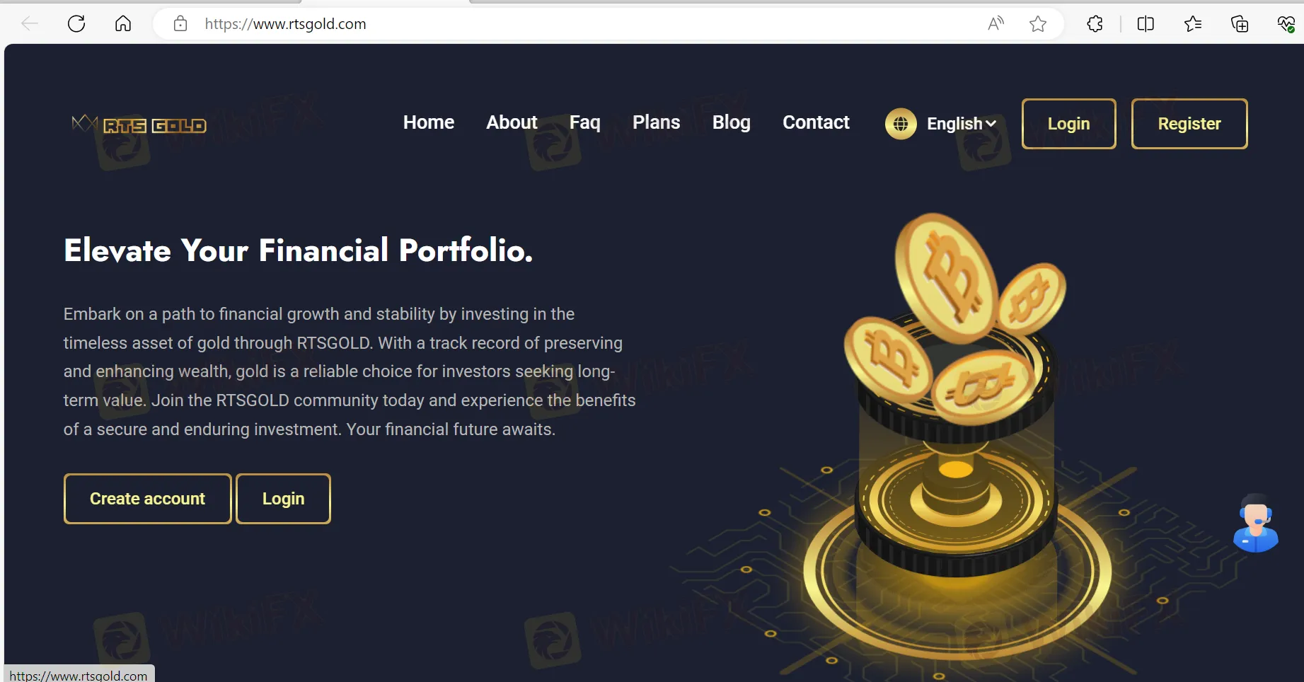 RTSGOLD homepage