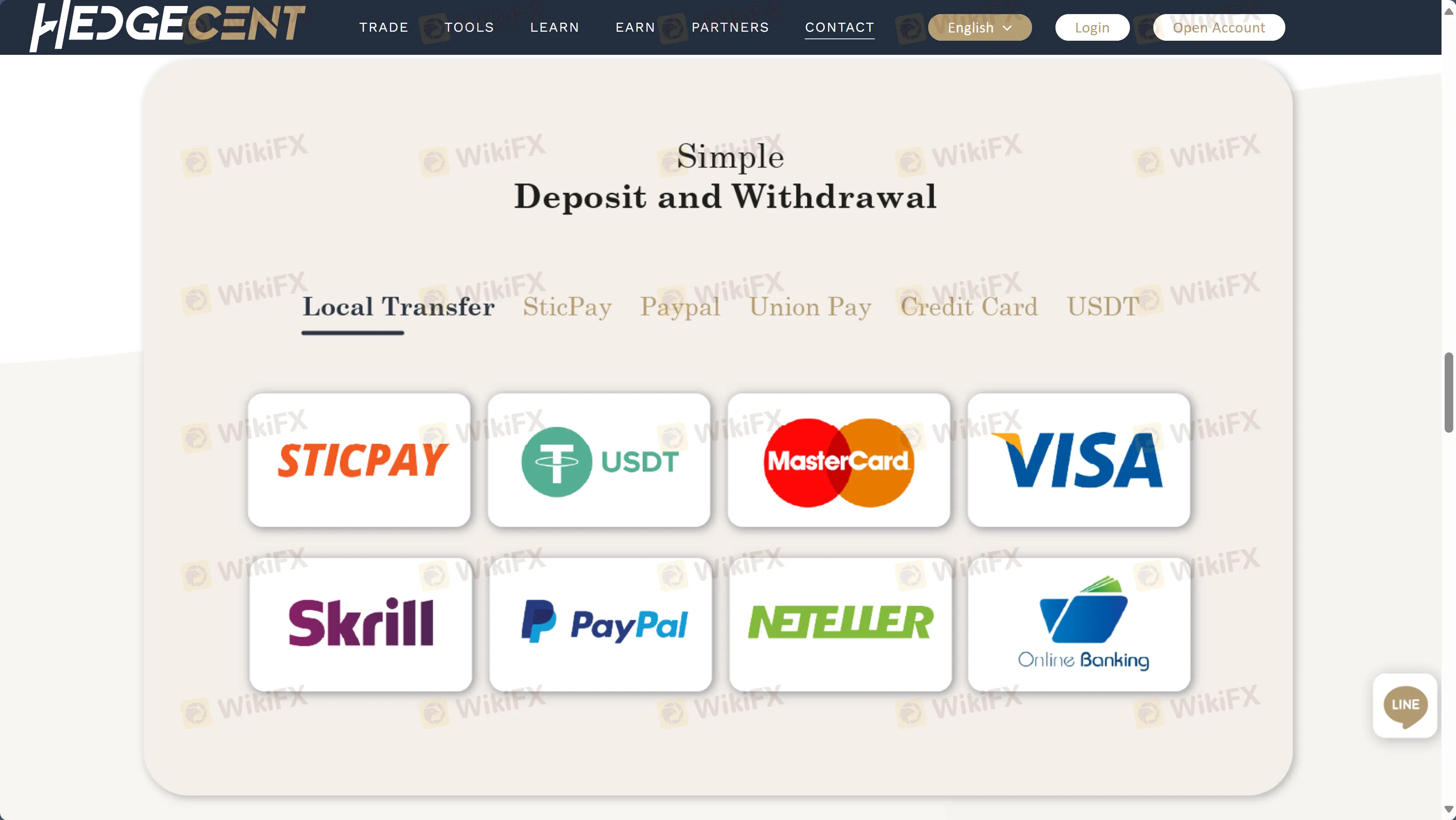 Deposit & Withdrawal