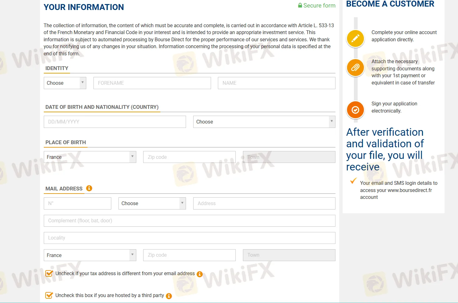 fill in required info fill in required info