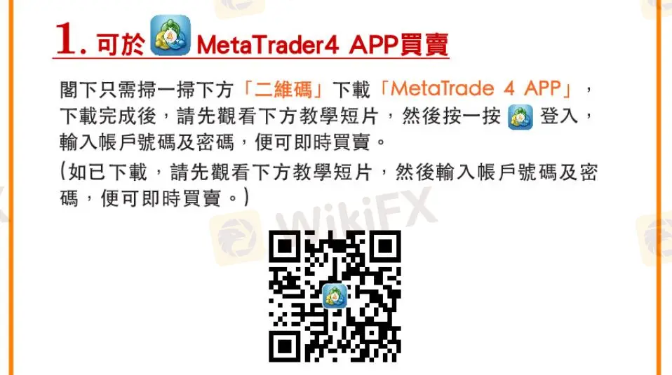 Aplicación MetaTrader 4