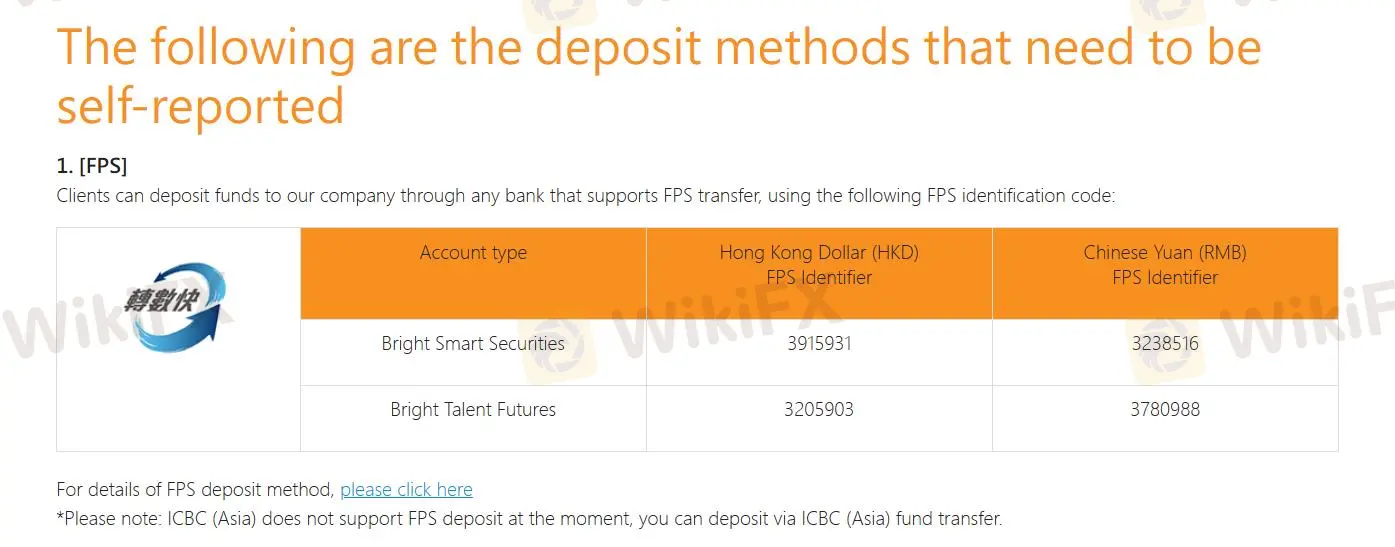 deposit methods