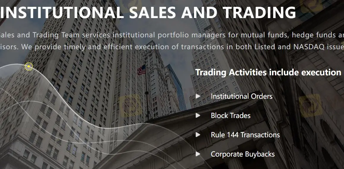 Ventes et trading institutionnels