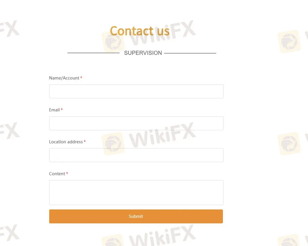 contact form