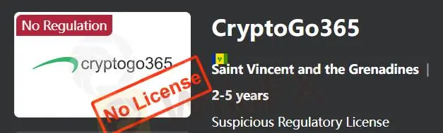Apakah CryptoGo365 Legal?