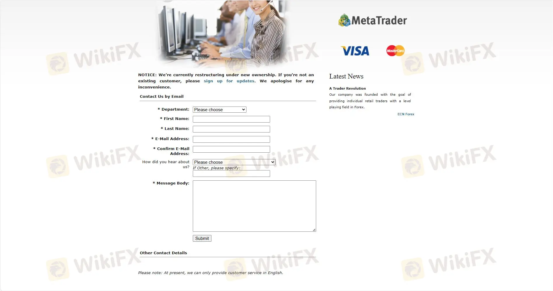 Suporte ao Cliente Suporte ao Cliente