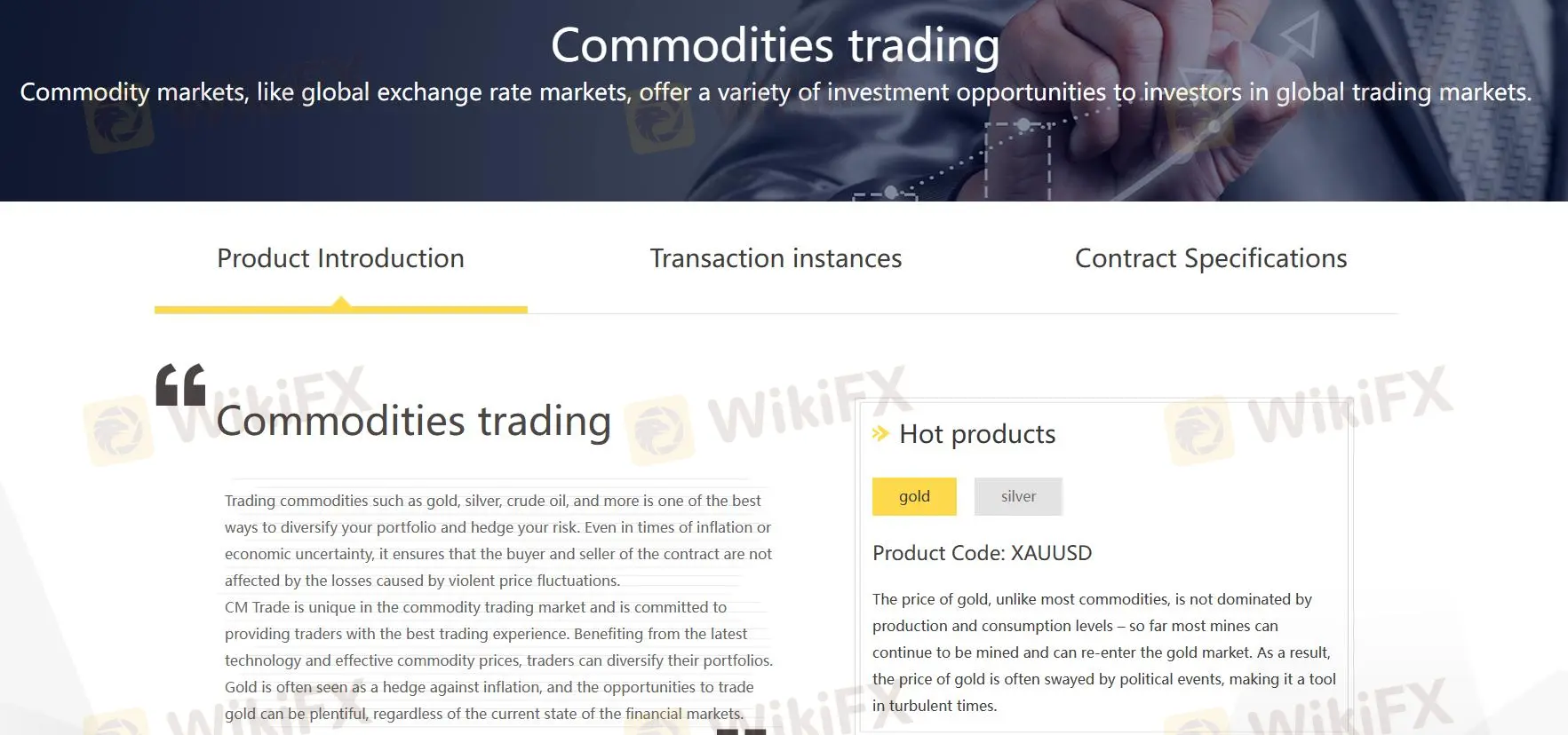 Commodity trading