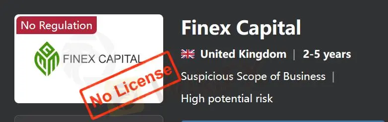 Является ли Finex Capital законным?