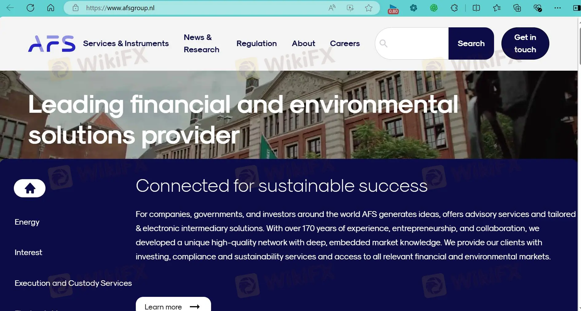 AFS Group's homepage