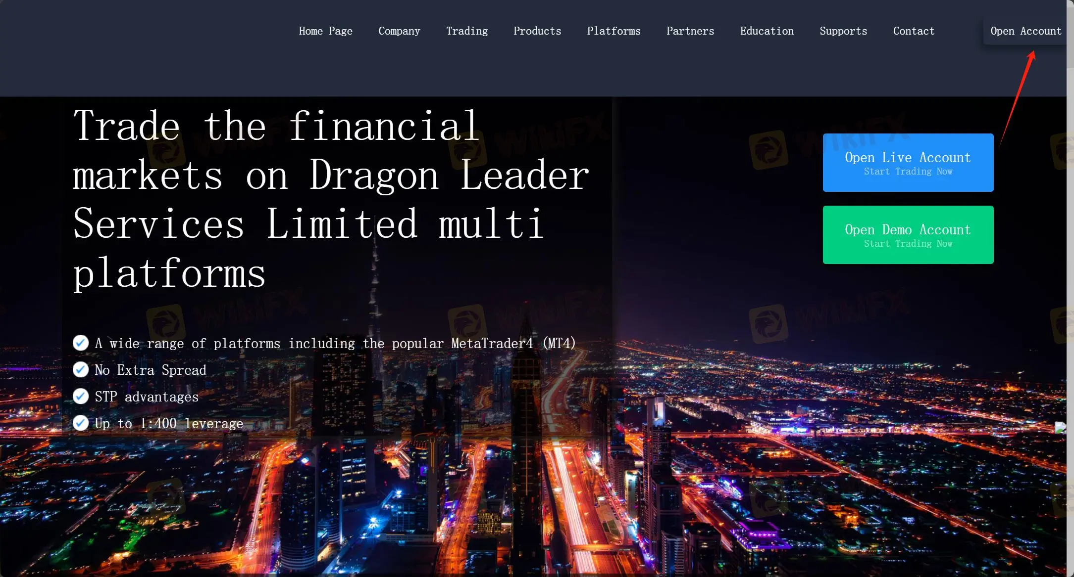 如何在Dragon Leader Services開設帳戶