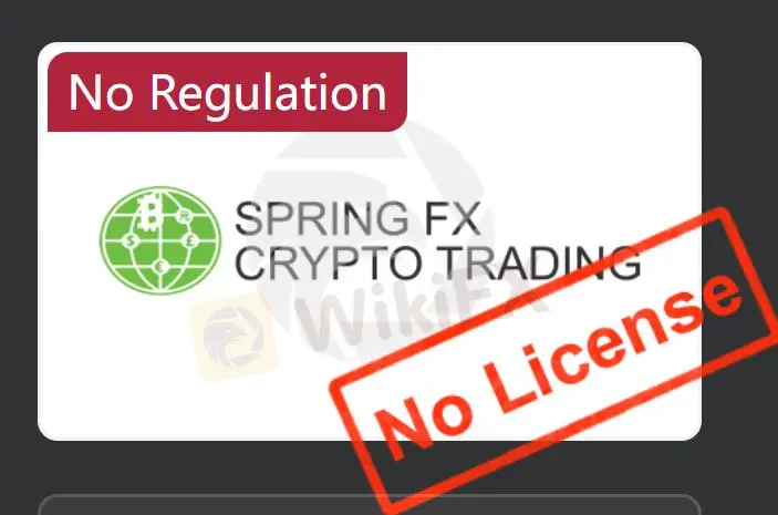 Apakah SPRING FX CRYPTO TRADING Legal?