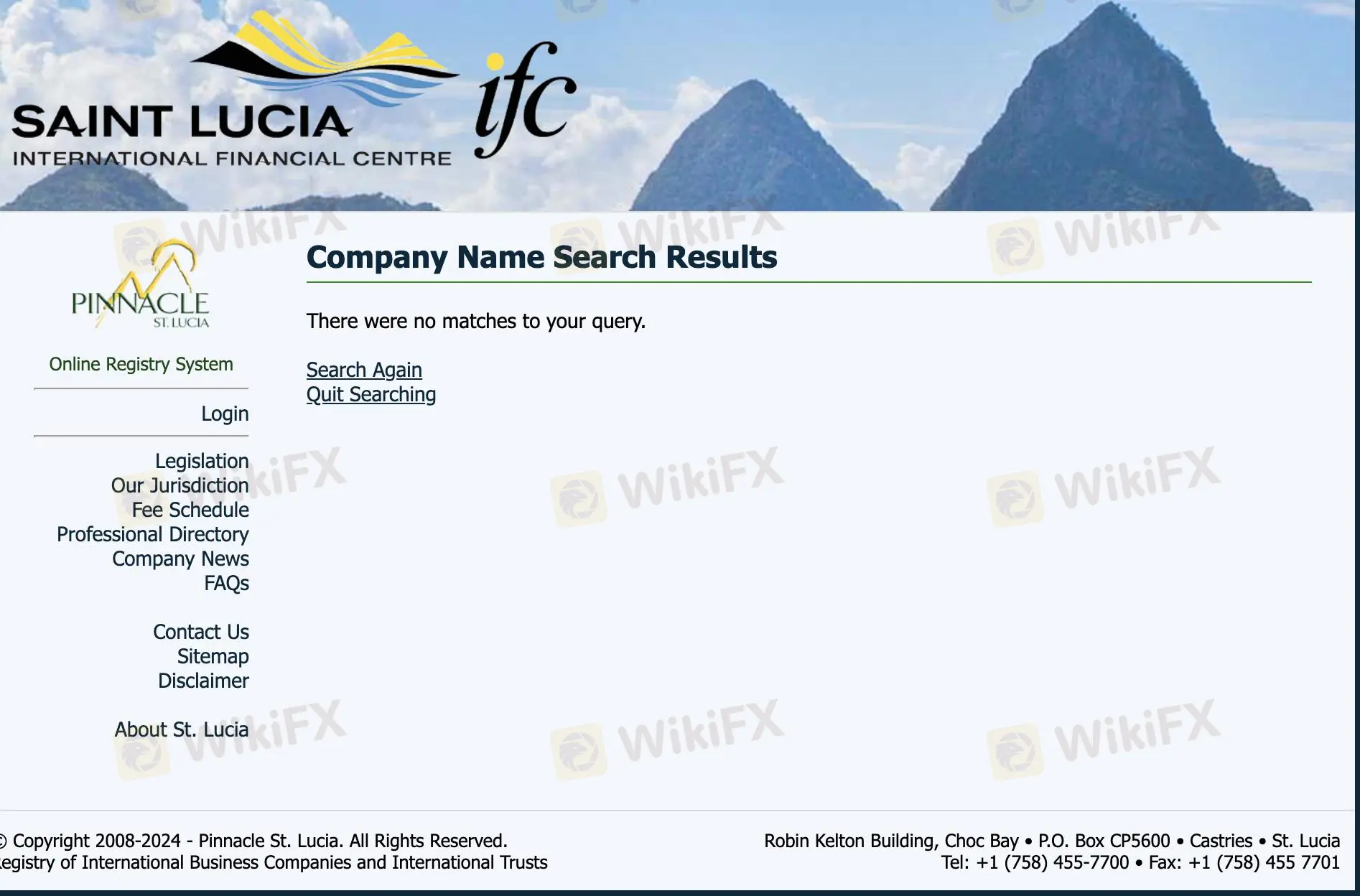 No results on IFC