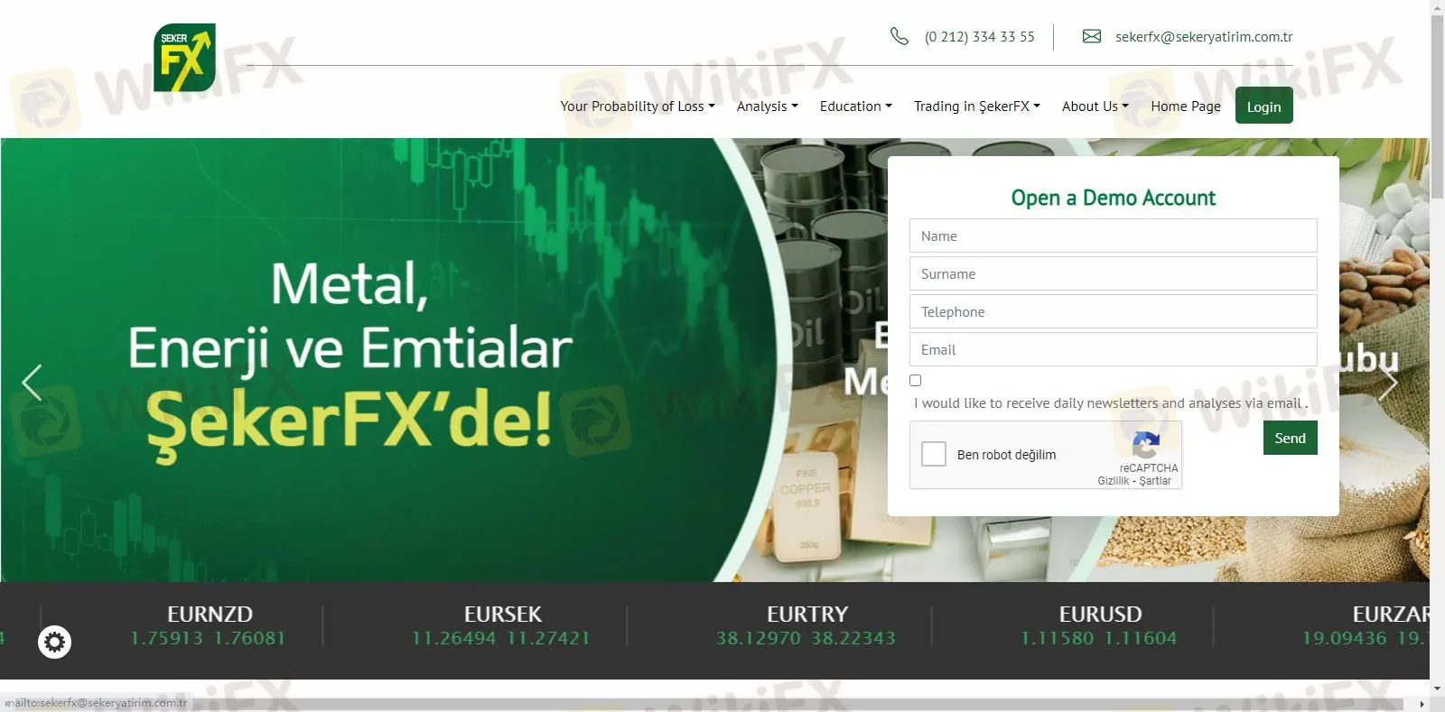 Informação SekerFX