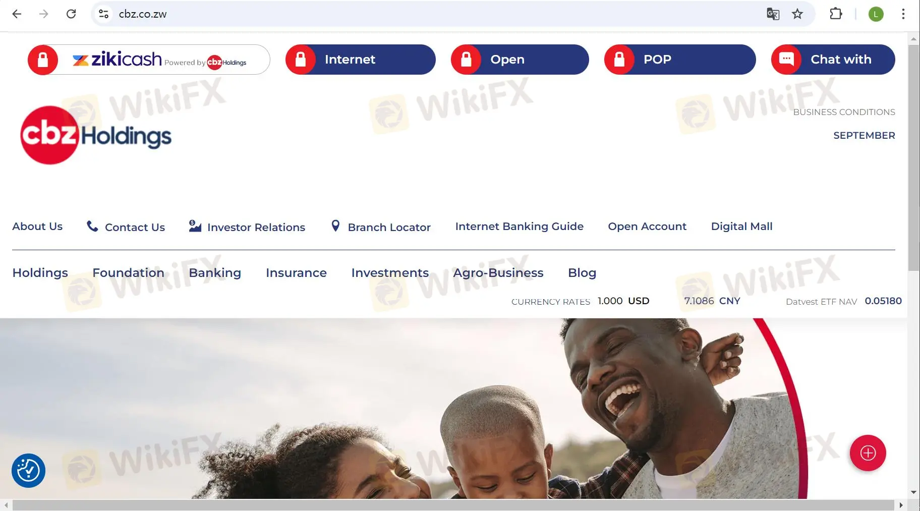 CBZ Holdings' 主頁