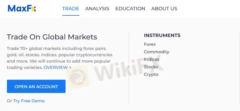 What Can I Trade on MAX FOREX?