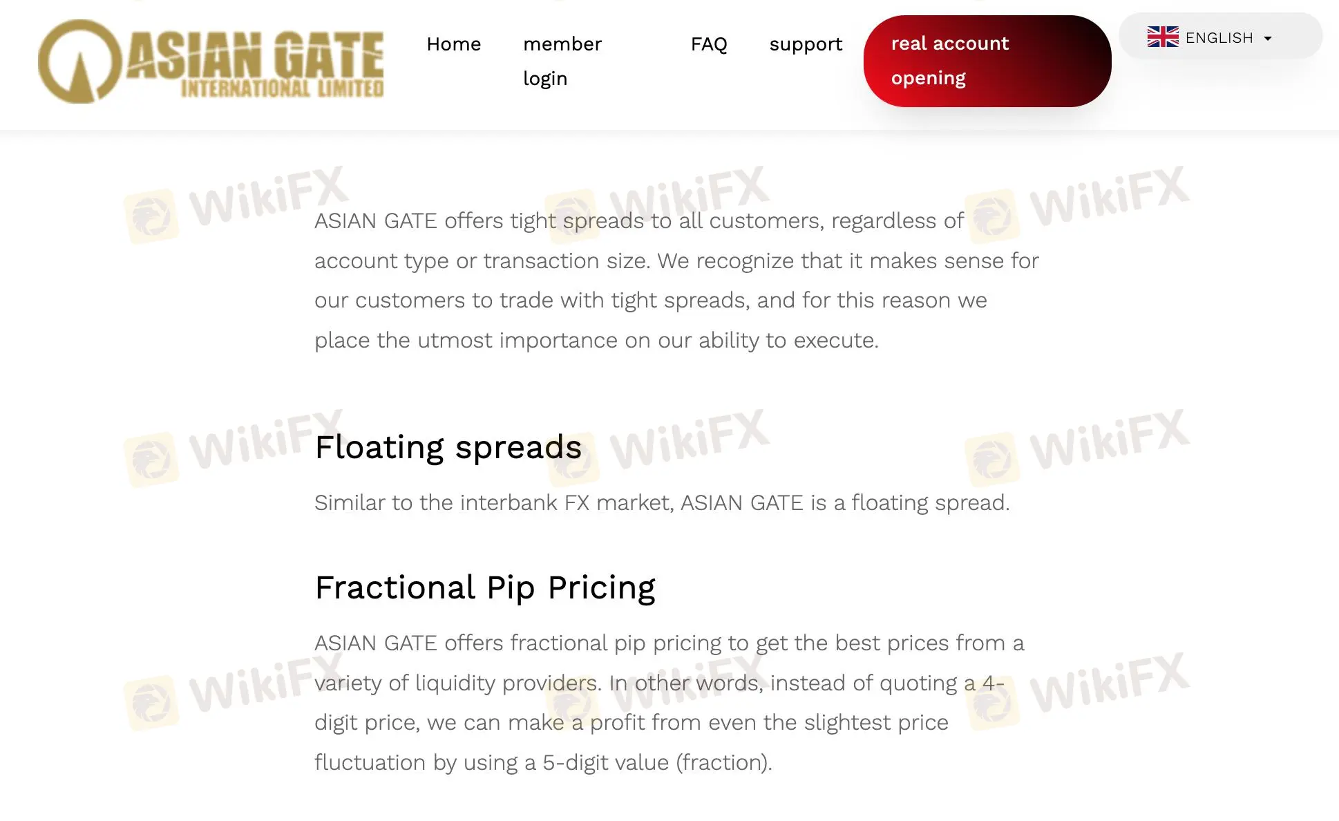 Floating spreads