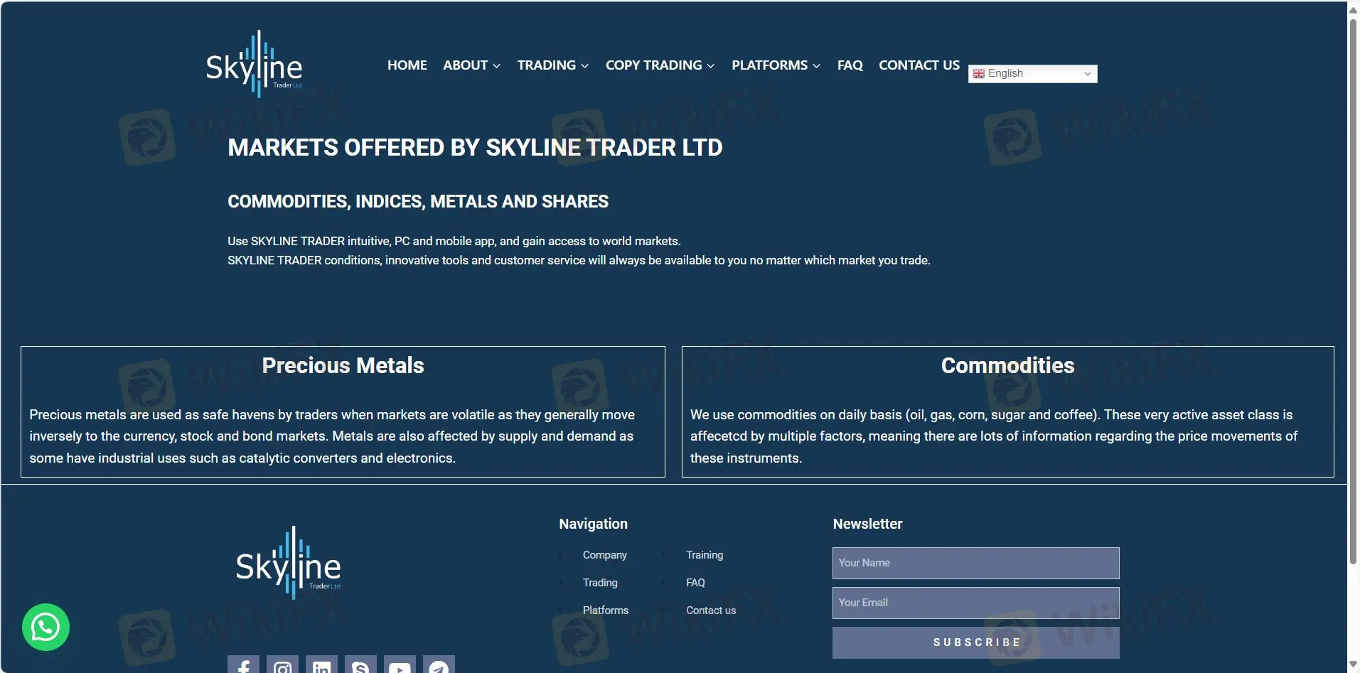 SKYLINE TRADER LTD'de Ne İşlem Yapabilirim?