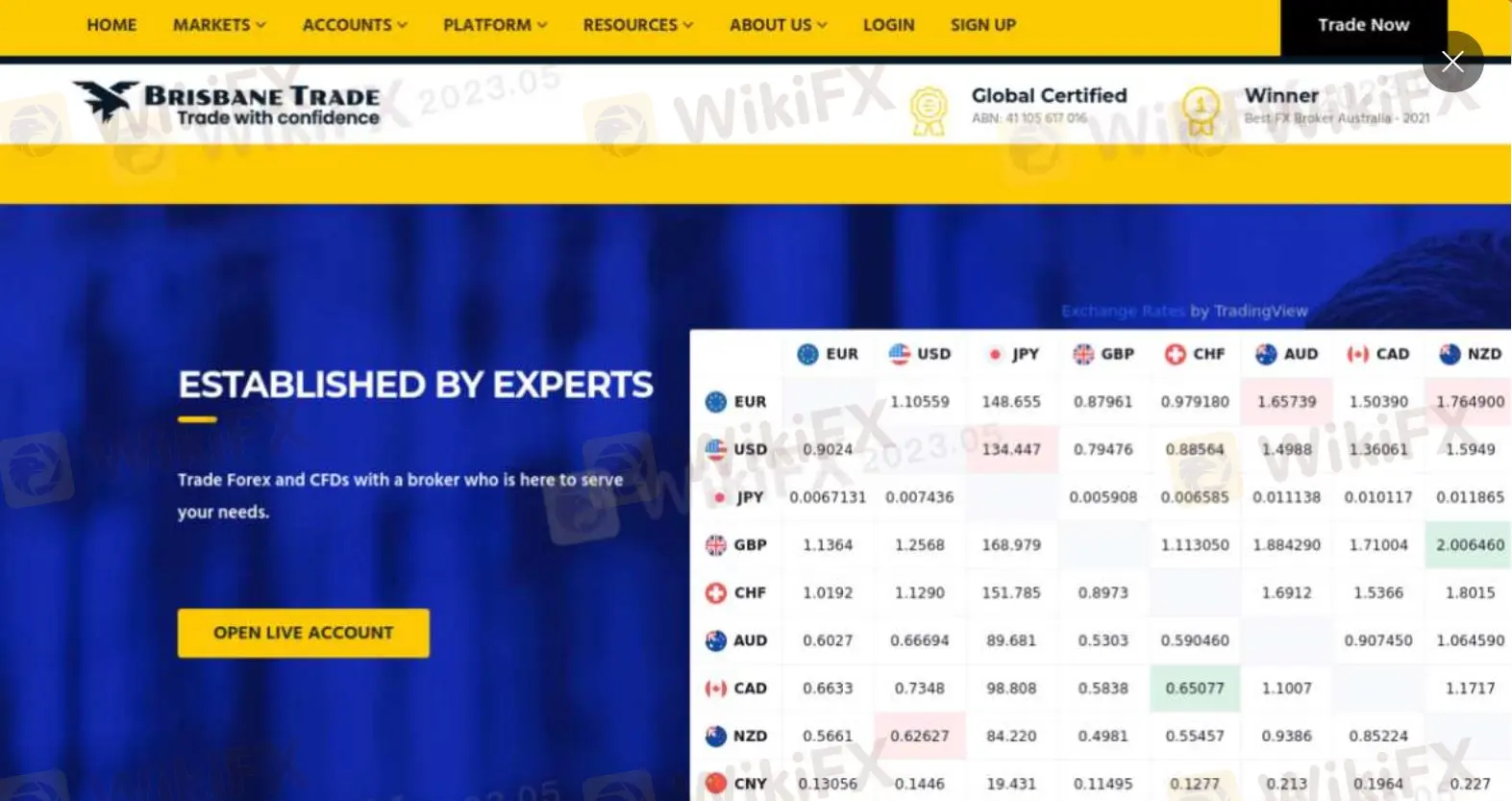 Brisbane Trade 信息