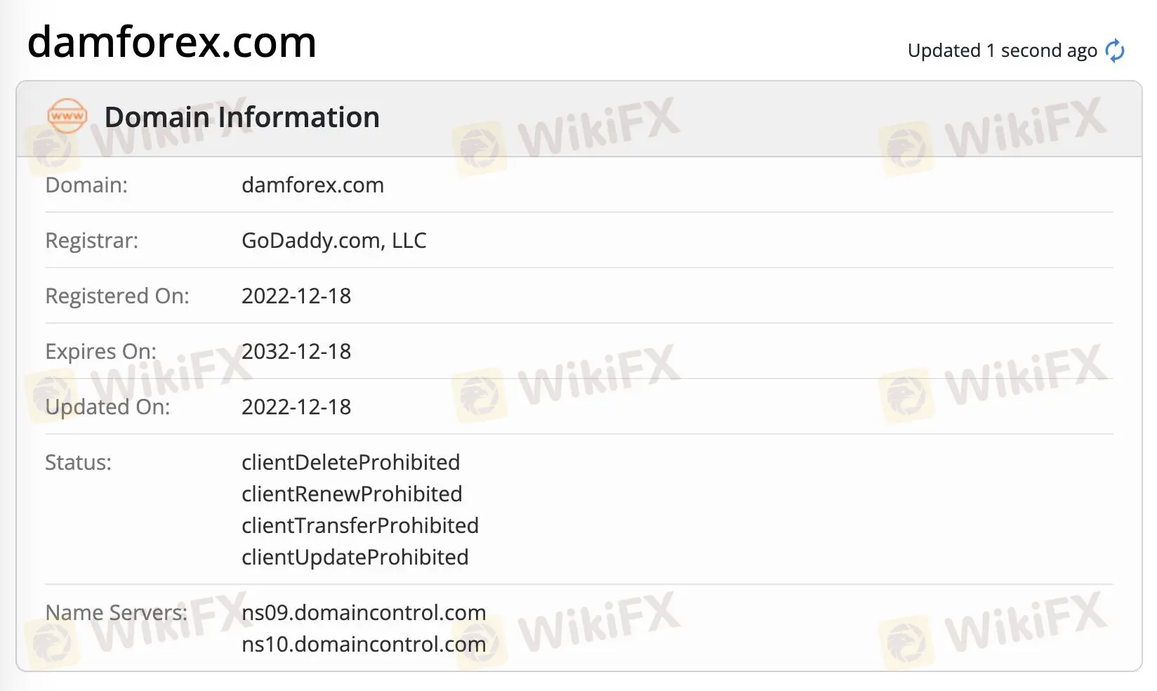 DAMFOREX क्या वैध है?