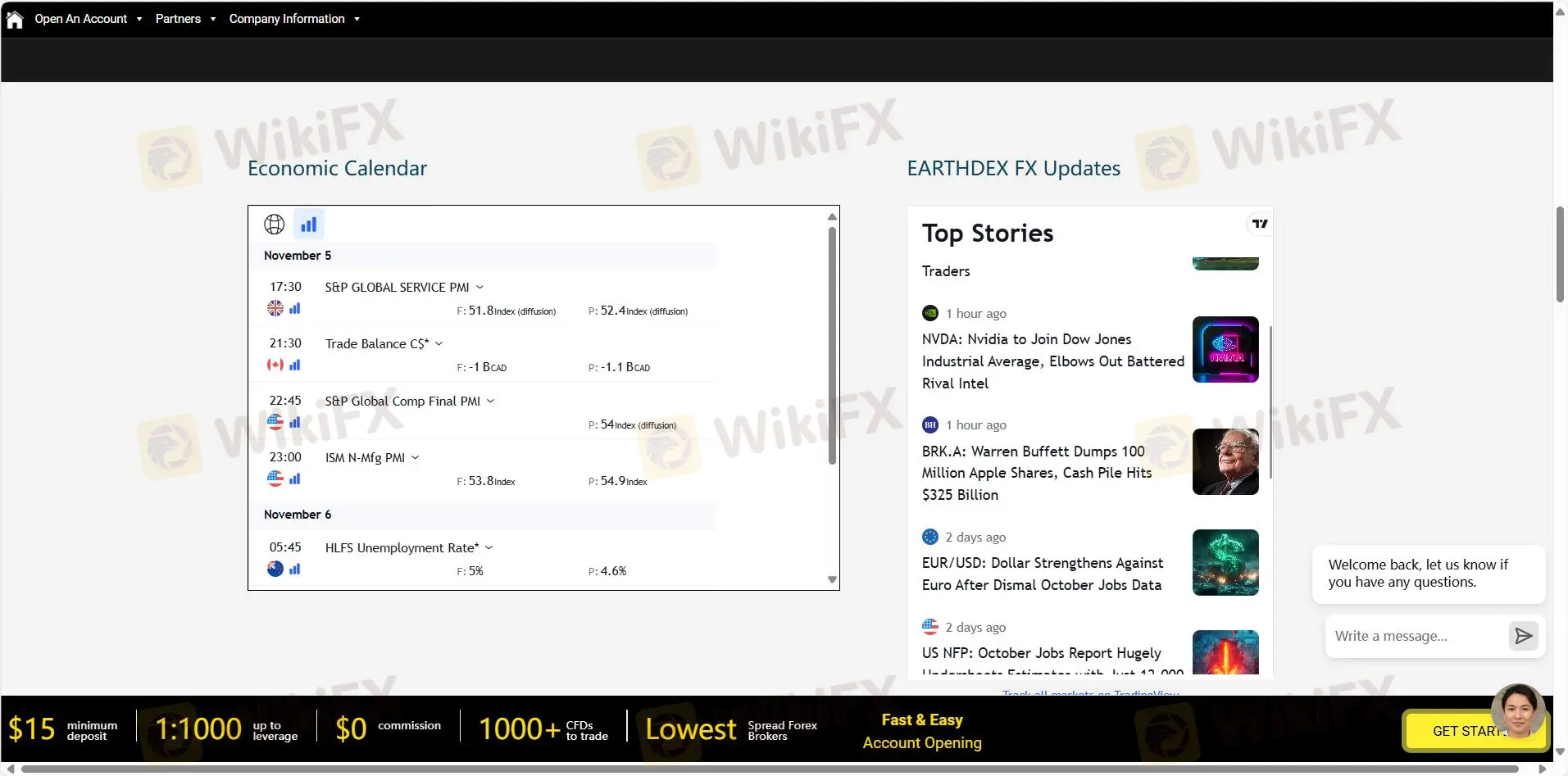 O que posso negociar na EARTHDEX FX?