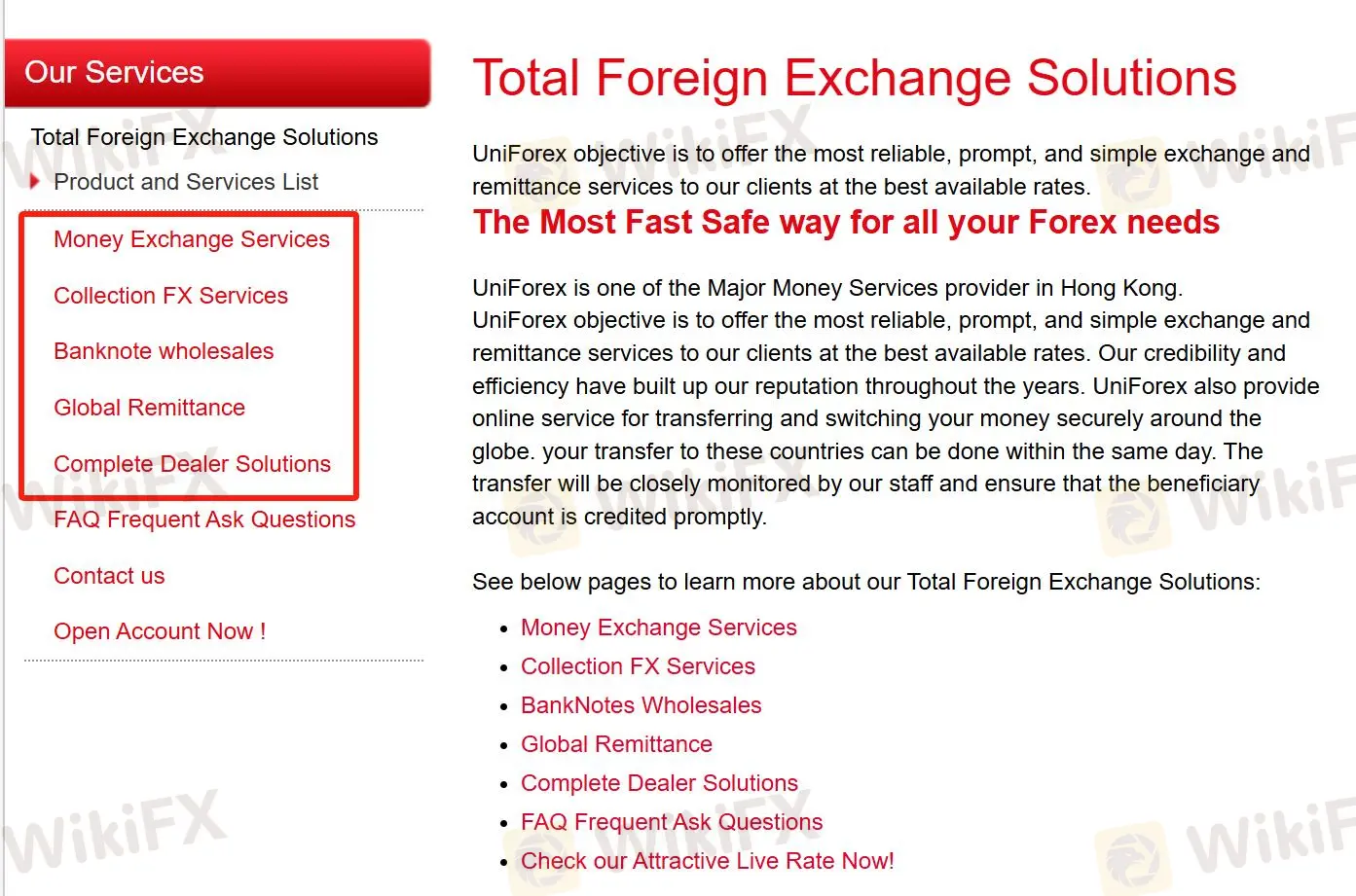Products and Services