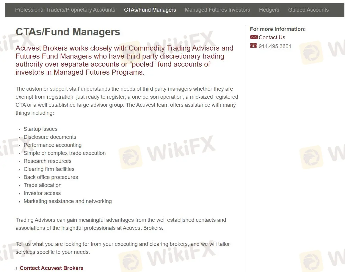 CTAs/Fund Managers